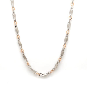 Jewelove™ Chains Designer Platinum & Rose Gold Chain for Men JL PT CH 1109