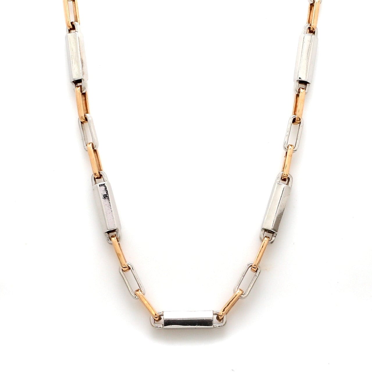 Jewelove™ Chains Designer Platinum & Rose Gold Chain for Men JL PT CH 1111