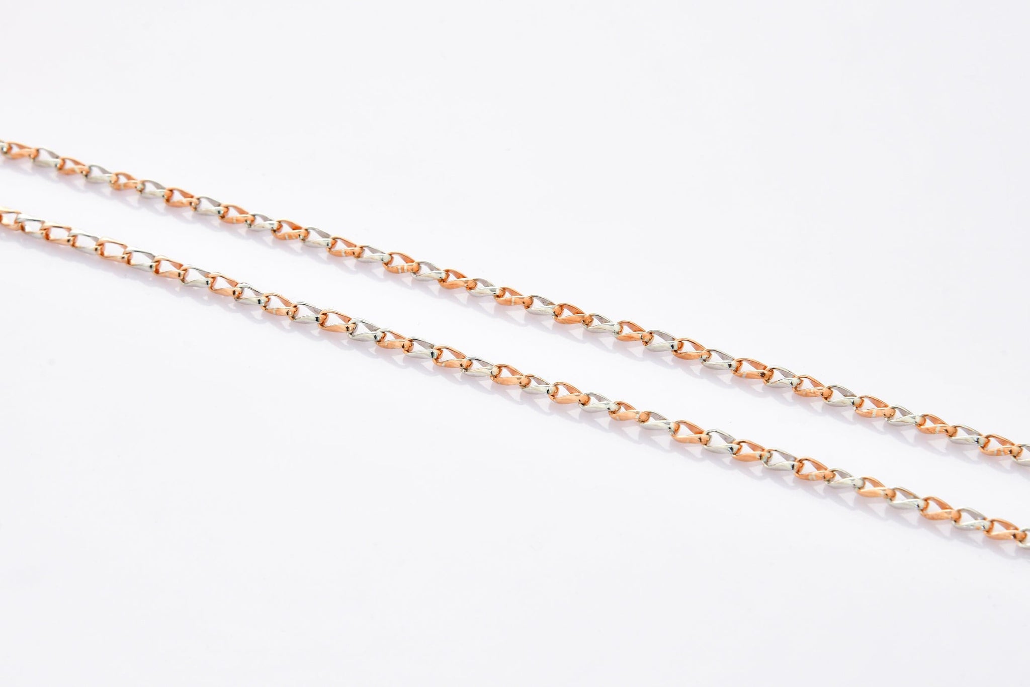 Jewelove™ Chains Designer Platinum Rose Gold Linked Chain JL PT CH 899