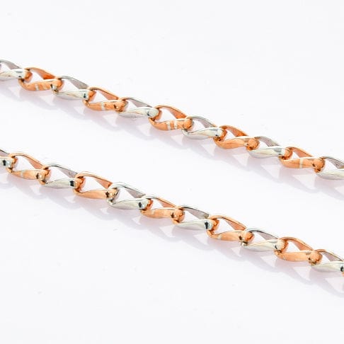 Jewelove™ Chains Designer Platinum Rose Gold Linked Chain JL PT CH 899