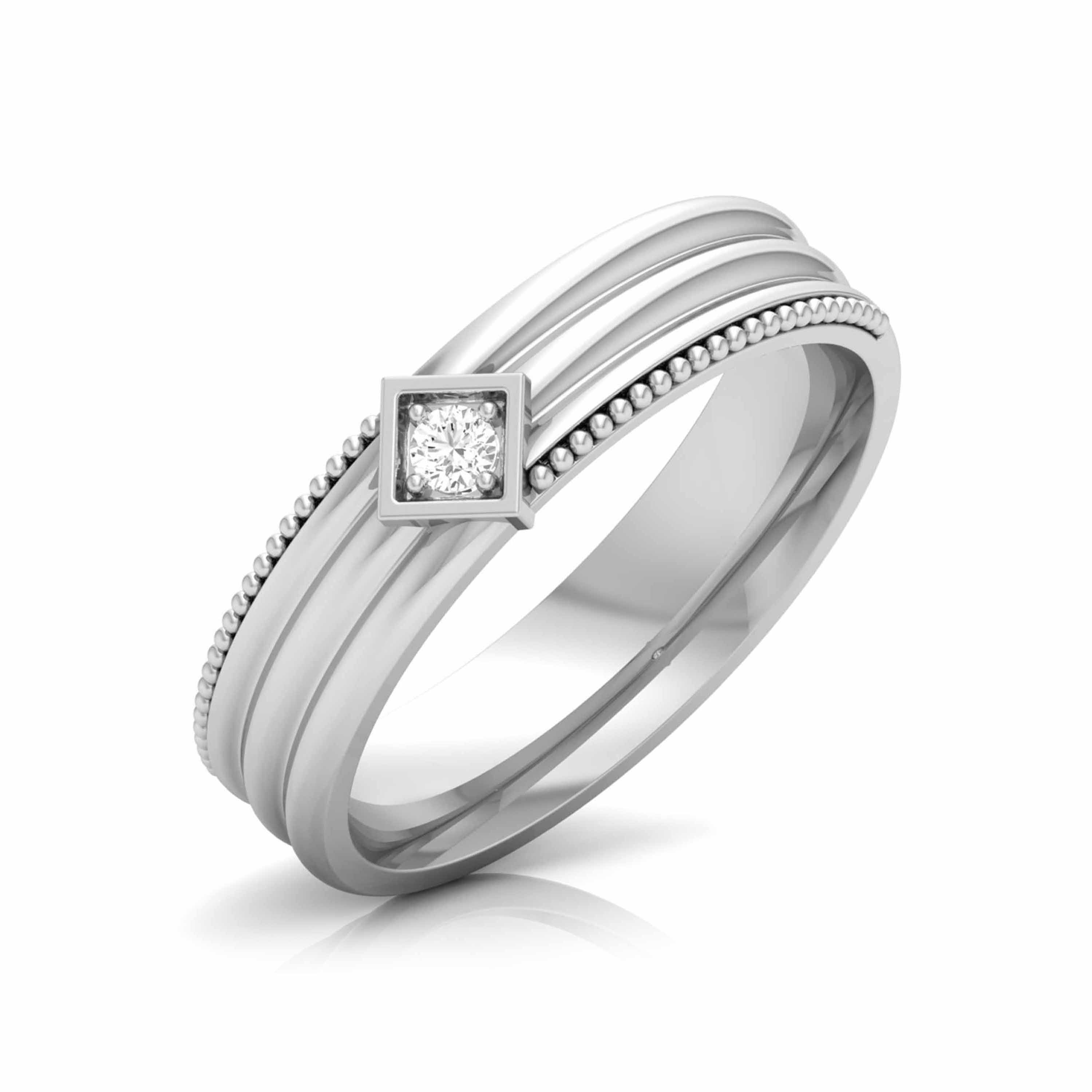 1 ct Solitaire Diamond Mens Wedding Ring 14k White or Yellow Gold – Bliss  Diamond