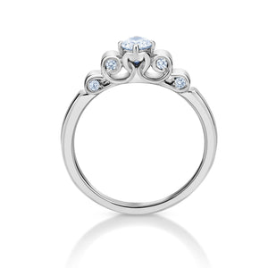 Jewelove™ Rings Designer Platinum Solitaire Ring with 0.30 cts. Solitaire for Women JL PT 1080