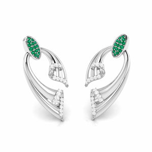 Jewelove™ Earrings Designer Platinum with Diamond Earrings for Women JL PT E NL8536