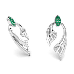 Jewelove™ Earrings Designer Platinum with Diamond Earrings for Women JL PT E NL8536