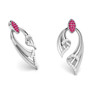 Jewelove™ Earrings Designer Platinum with Diamond Earrings for Women JL PT E NL8536