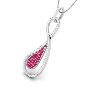 Jewelove™ Pendants Designer Platinum with Diamond Pendant for Women JL PT P NL8523