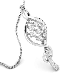 Jewelove™ Pendants & Earrings Designer Platinum with Diamond Pendant Set for Women JL PT P NL 8491