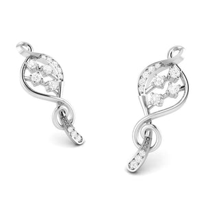 Jewelove™ Pendants & Earrings Designer Platinum with Diamond Pendant Set for Women JL PT P NL 8491