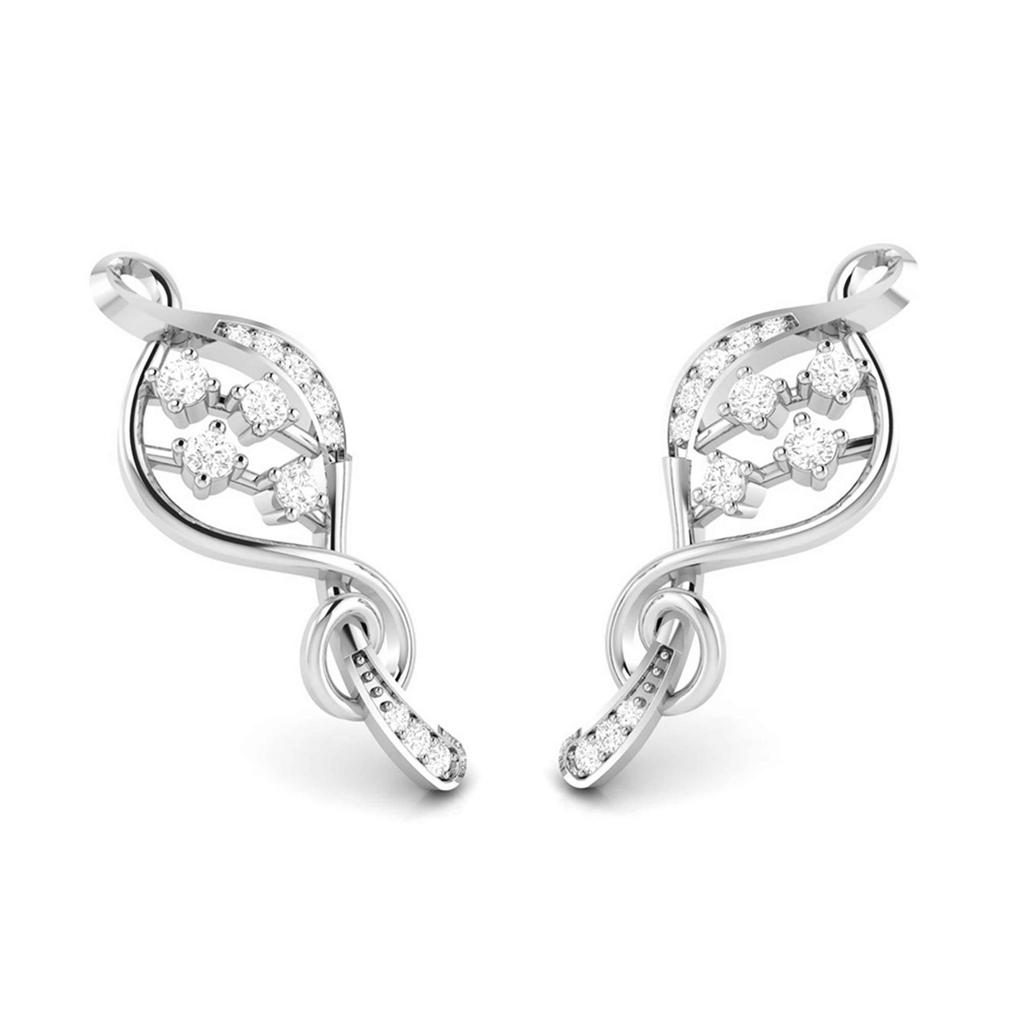 Jewelove™ Pendants & Earrings Designer Platinum with Diamond Pendant Set for Women JL PT P NL 8491