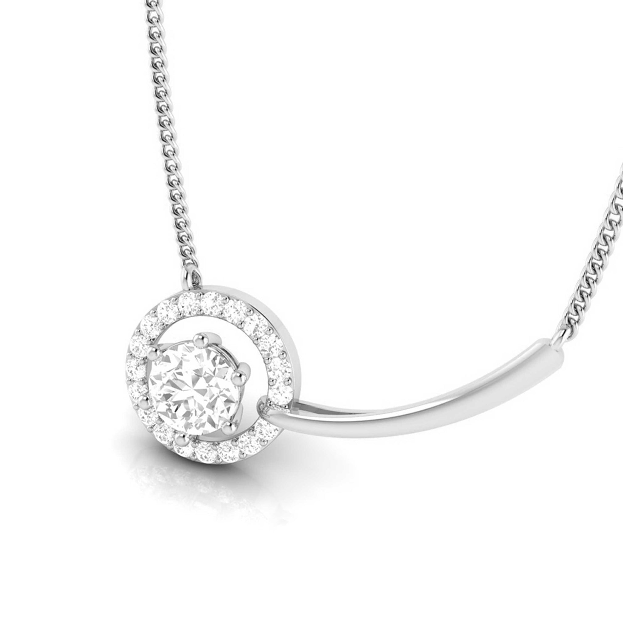 Jewelove™ Pendants & Earrings Designer Platinum with Diamond Solitaire Pendant Set for Women JL PT PE 78B