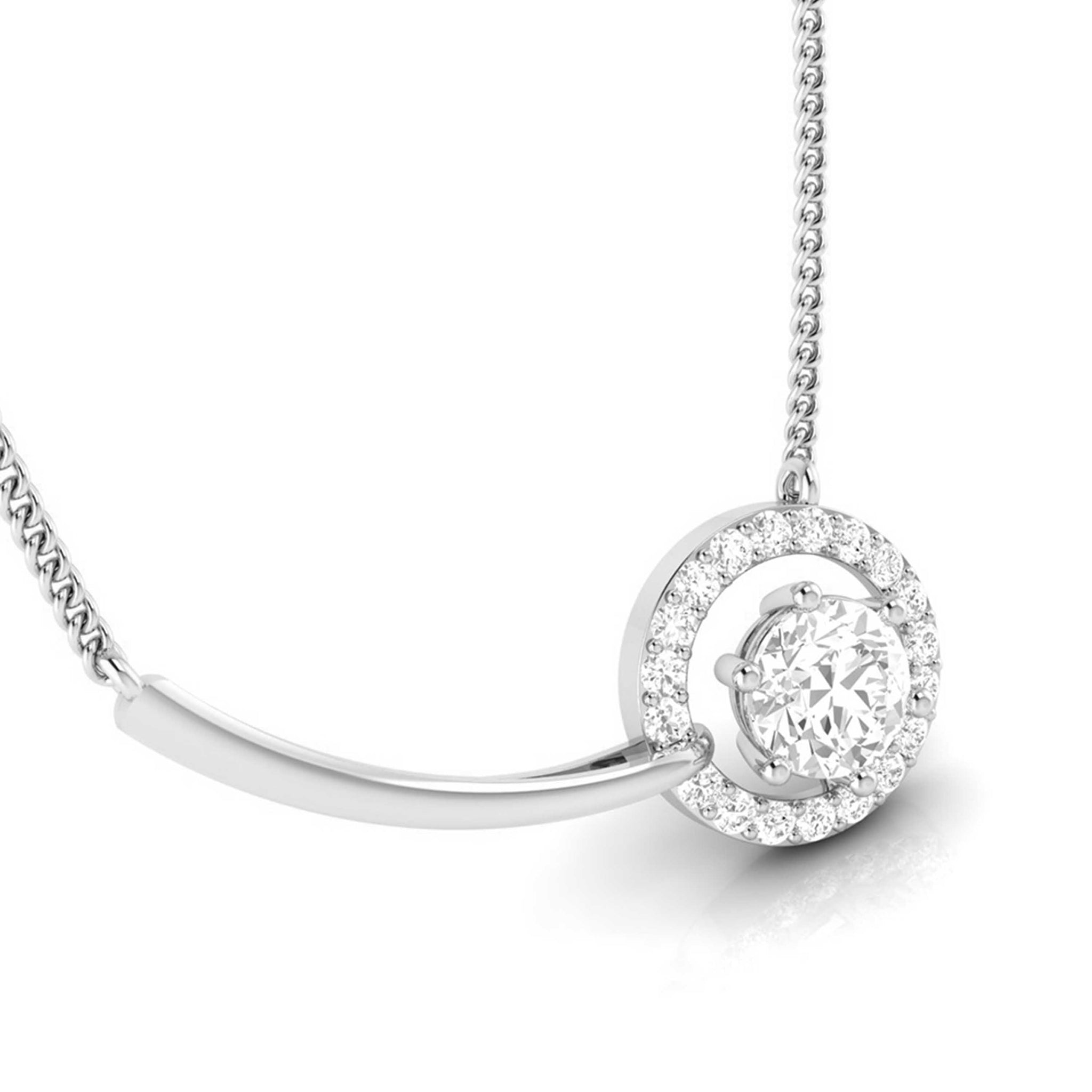 Jewelove™ Pendants & Earrings Designer Platinum with Diamond Solitaire Pendant Set for Women JL PT PE 78B