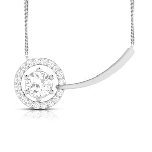 Jewelove™ Pendants & Earrings Pendant Designer Platinum with Diamond Solitaire Pendant Set for Women JL PT PE 78B