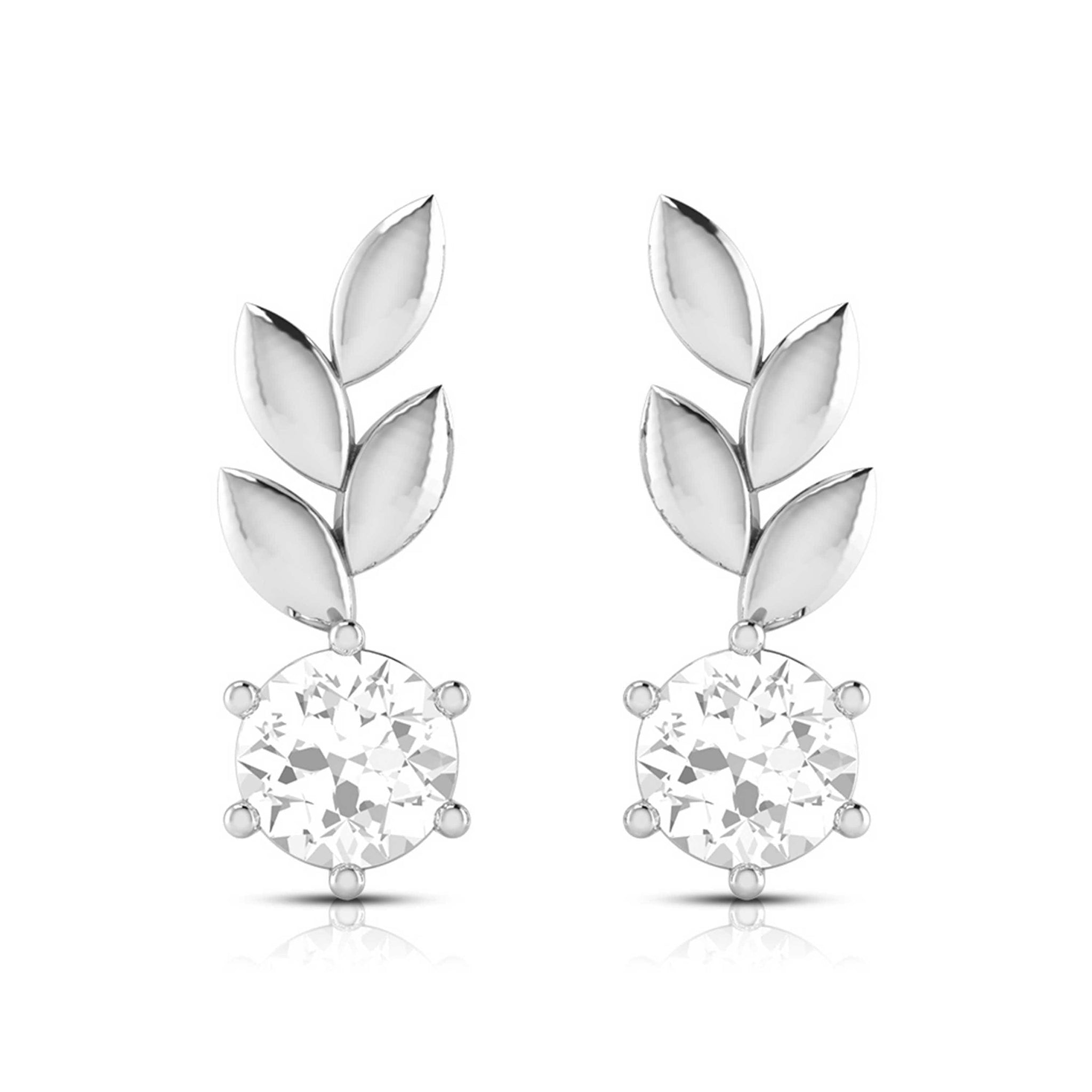 Jewelove™ Earrings Designer Platinum with Diamond Solitaire Pendant Set for Women JL PT PE 79H