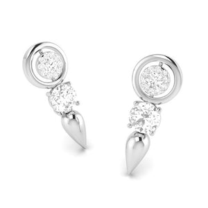 Jewelove™ Pendants & Earrings Designer Platinum with Diamond Solitaire Pendant Set JL PT PE 78E