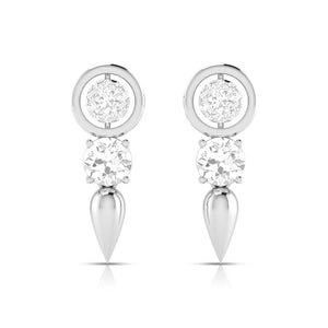 Jewelove™ Pendants & Earrings Earrings Designer Platinum with Diamond Solitaire Pendant Set JL PT PE 78E