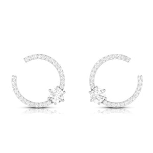 Jewelove™ Pendants & Earrings Designer Platinum with Diamond Solitaire Pendant Set JL PT PE 79F