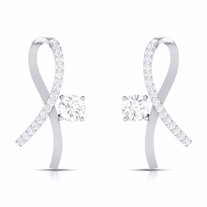 Jewelove™ Pendants & Earrings Designer Platinum with Diamond Solitaire Pendant Set JL PT PE 79G