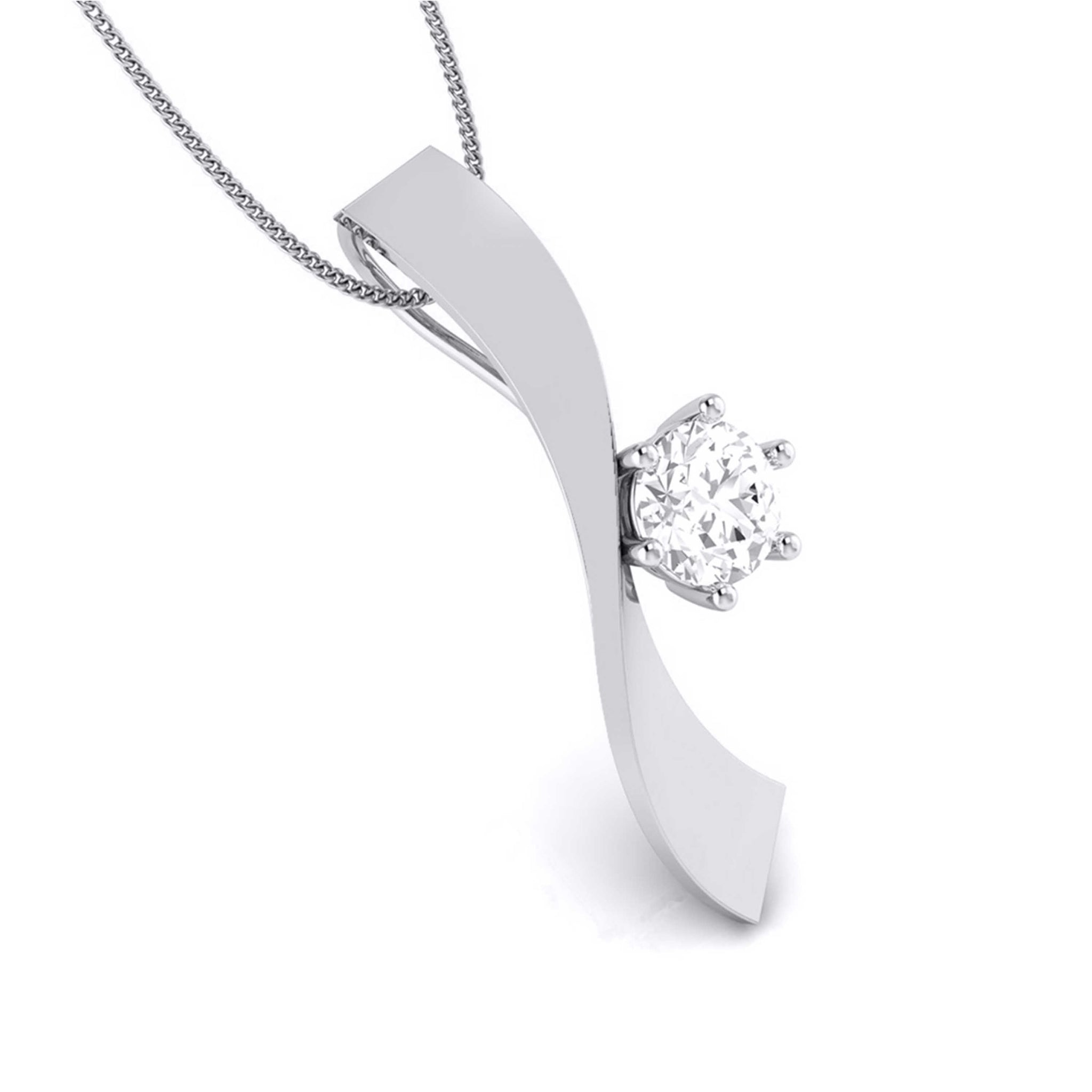 Jewelove™ Pendants & Earrings Designer Platinum with Solitaire Pendant Set for Women JL PT PE 77B