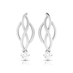 Jewelove™ Pendants & Earrings Earrings Designer Platinum with Solitaire Pendant Set for Women JL PT PE 77C