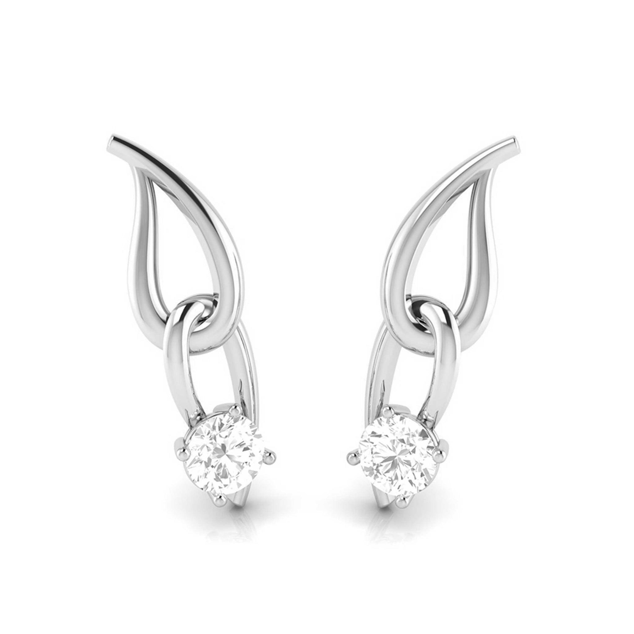 Jewelove™ Pendants & Earrings Designer Platinum with Solitaire Pendant Set for Women JL PT PE 77F