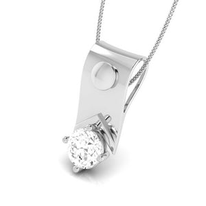 Jewelove™ Pendants & Earrings Designer Platinum with Solitaire Pendant Set for Women JL PT PE 78F