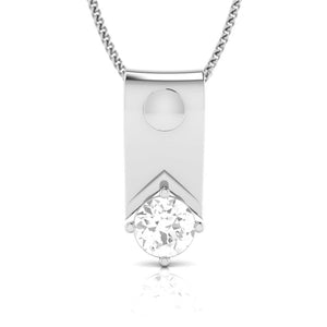 Jewelove™ Pendants & Earrings Pendant Designer Platinum with Solitaire Pendant Set for Women JL PT PE 78F