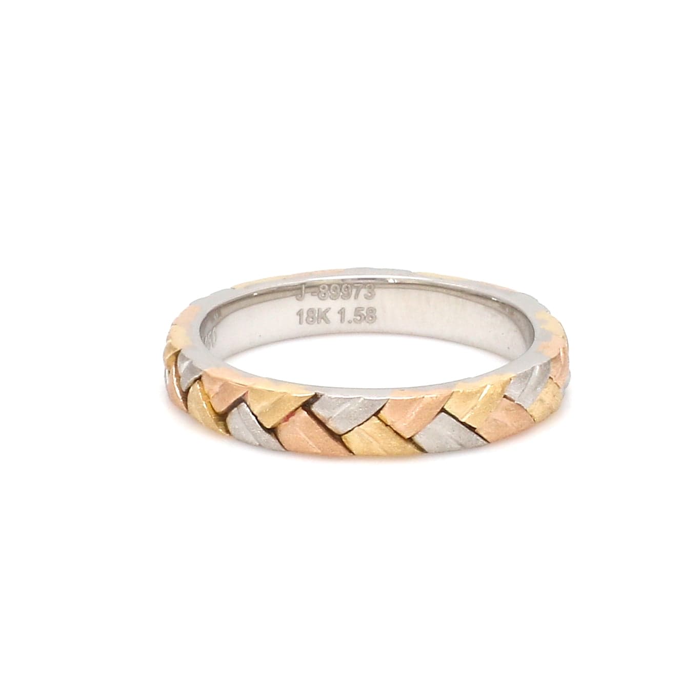 Jewelove™ Rings Designer Platinum, Yellow & Rose Gold Ring for Women JL PT 1166