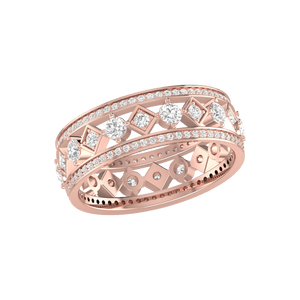 Jewelove™ Rings Designer Rose Gold Diamond Wedding Ring JL AU RD RN 9289R