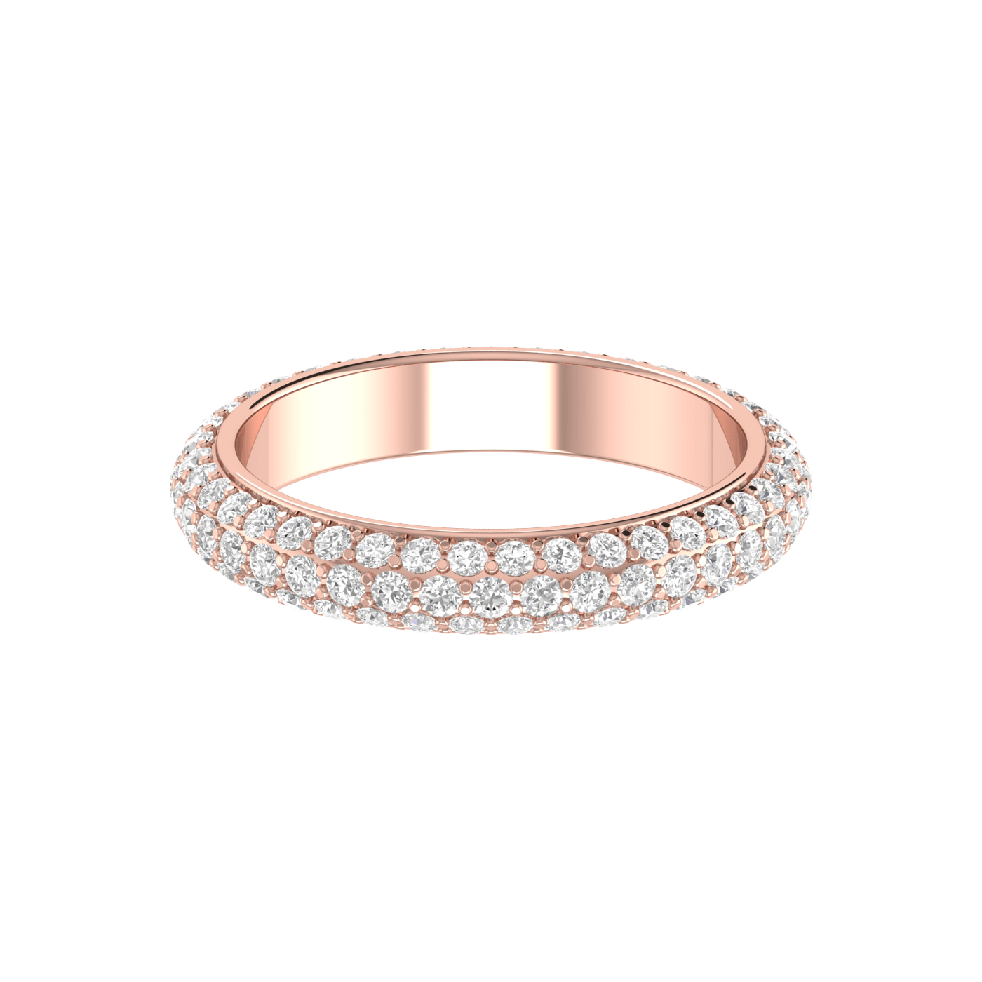 Jewelove™ Rings Designer Rose Gold Diamond Wedding Ring JL AU RD RN 9295R