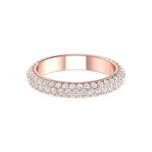 Jewelove™ Rings Designer Rose Gold Diamond Wedding Ring JL AU RD RN 9295R