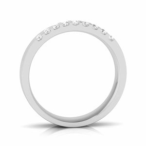 Jewelove™ Rings Designer Single Diamond Platinum Couple Ring JL PT CB 13