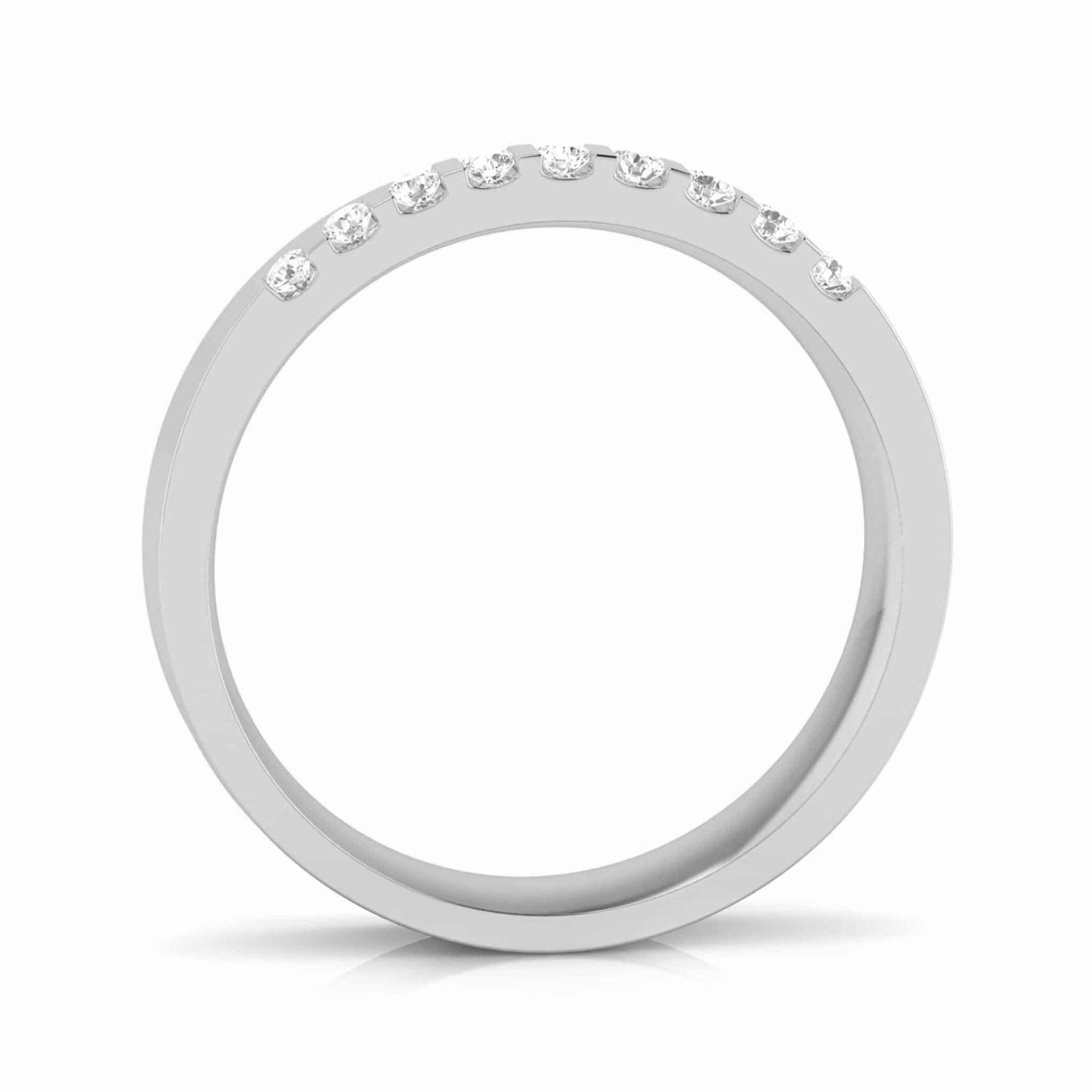 Jewelove™ Rings Designer Single Diamond Platinum Couple Ring JL PT CB 13