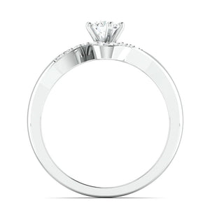 Jewelove™ Rings Designer Solitaire Platinum Couple Rings JL PT 583