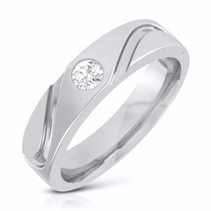 Jewelove™ Rings Designer Solitaire Platinum Couple Rings JL PT 583