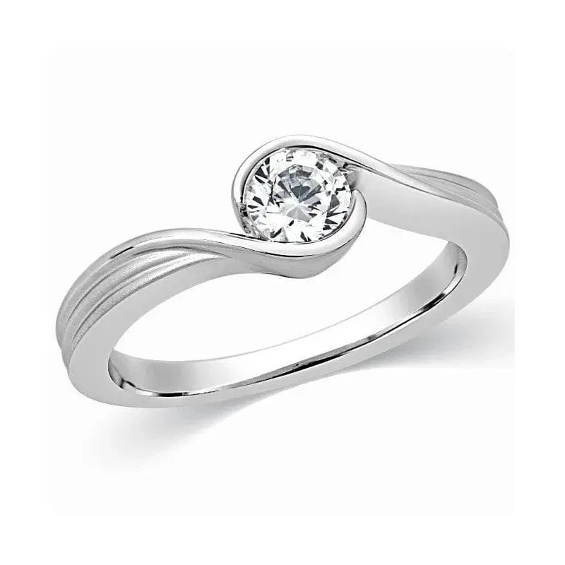 Elegant Cheap Solitaire Engagement Ring 0.20 Carat Round Cut Diamond on  Gold - Walmart.com