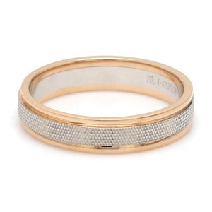 Jewelove™ Rings Designer Unisex Platinum & Rose Gold Couple Rings JL PT 1121