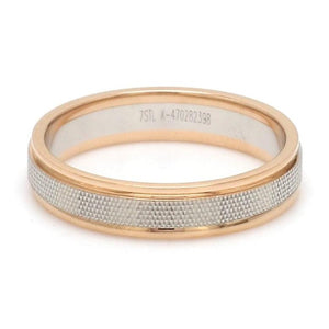 Jewelove™ Rings Designer Unisex Platinum & Rose Gold Couple Rings JL PT 1121