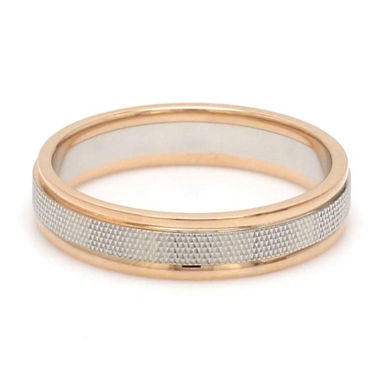 Jewelove™ Rings Designer Unisex Platinum & Rose Gold Couple Rings JL PT 1121