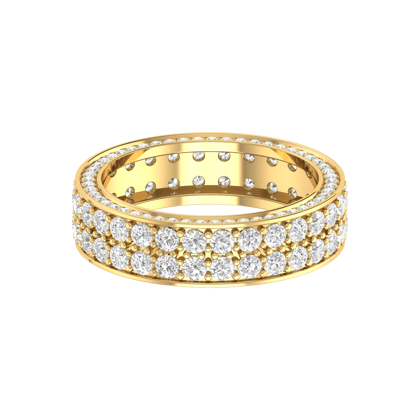 Jewelove™ Rings Designer Yellow Gold Diamond Wedding Ring JL AU RD RN 9277Y