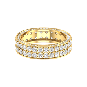 Jewelove™ Rings Designer Yellow Gold Diamond Wedding Ring JL AU RD RN 9277Y