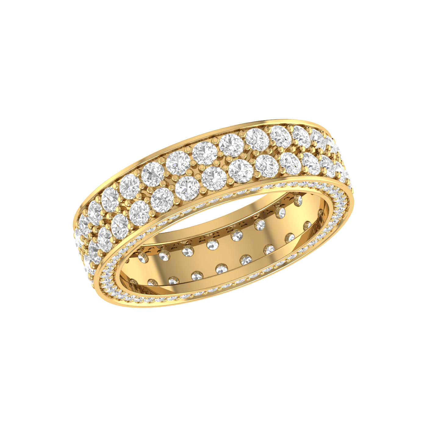 Jewelove™ Rings Designer Yellow Gold Diamond Wedding Ring JL AU RD RN 9277Y