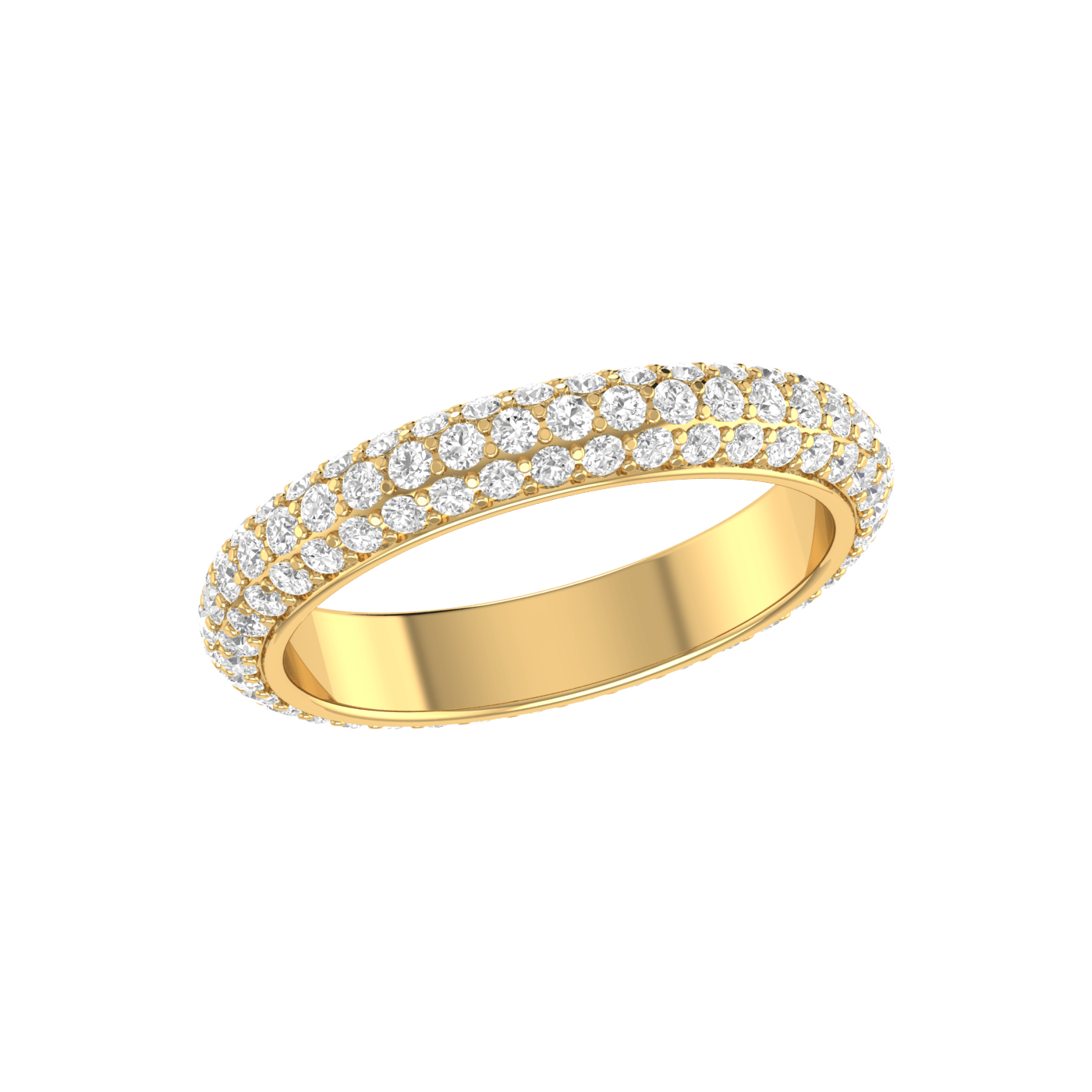 Diamond Link Purity Ring in 14K Gold #1073