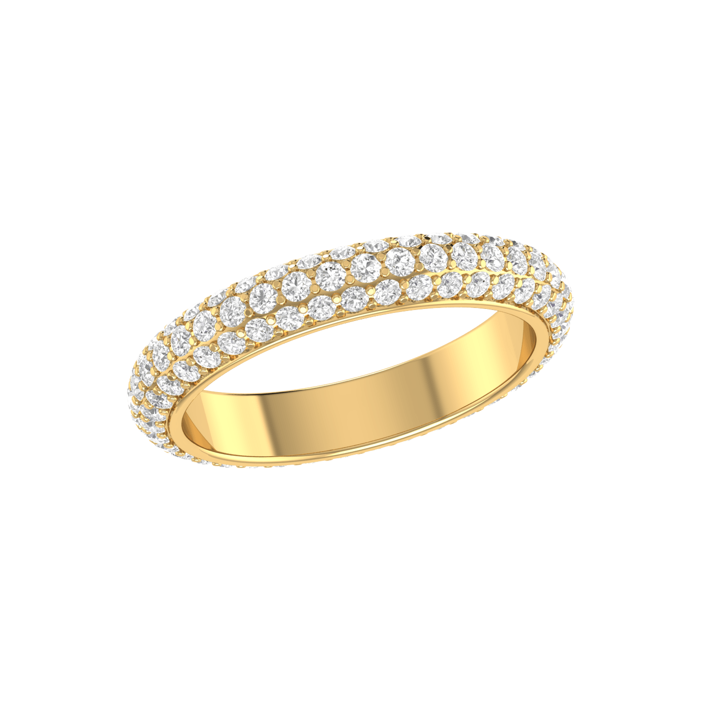 Jewelove™ Rings Designer Yellow Gold Diamond Wedding Ring JL AU RD RN 9295Y