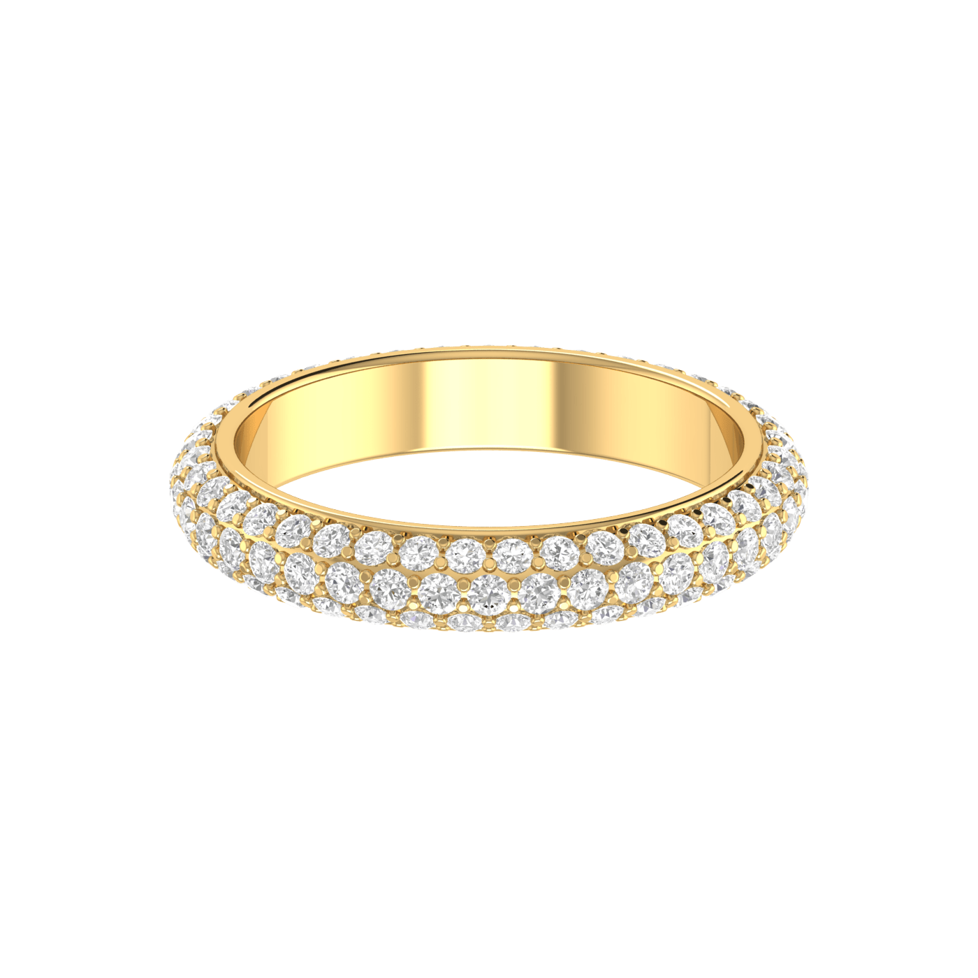 Jewelove™ Rings Designer Yellow Gold Diamond Wedding Ring JL AU RD RN 9295Y