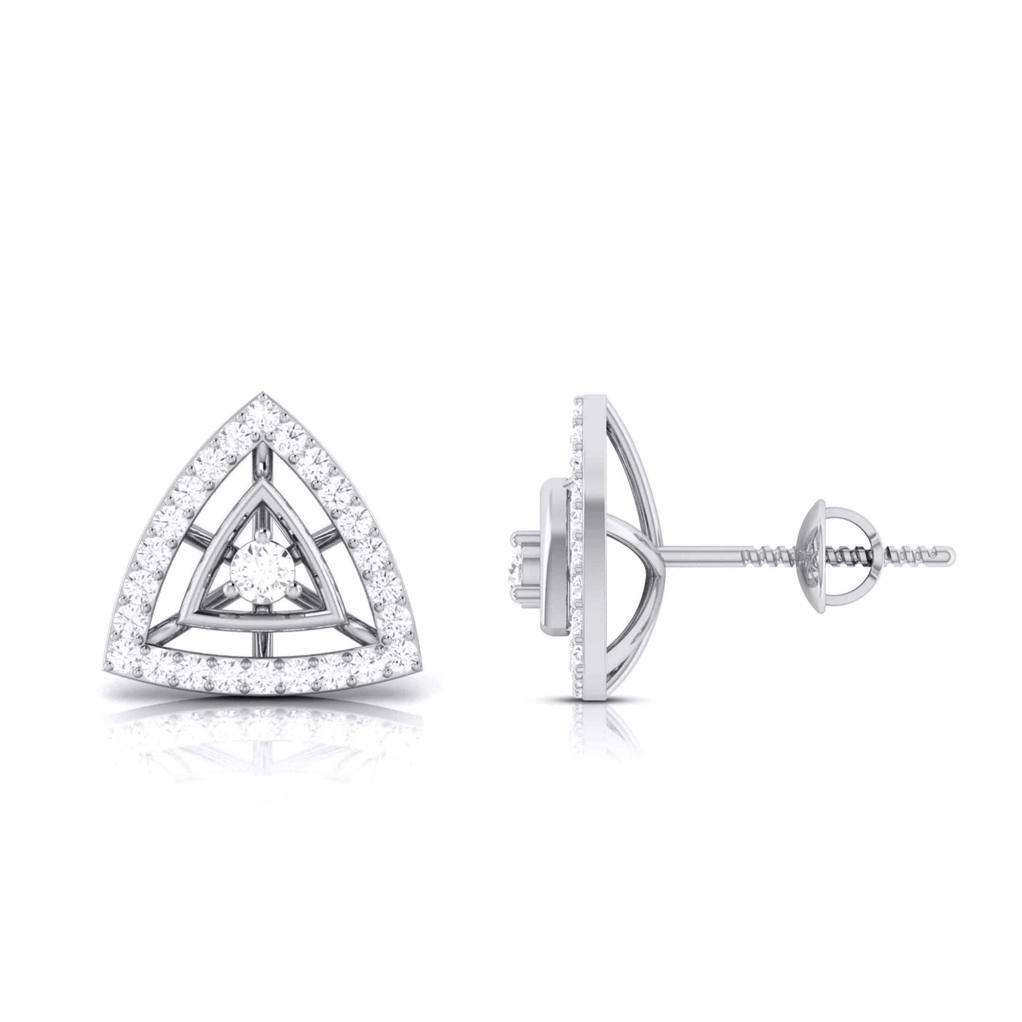 Jewelove™ Earrings Desinger Platinum Diamond Earrings for Women JL PT E MST 3