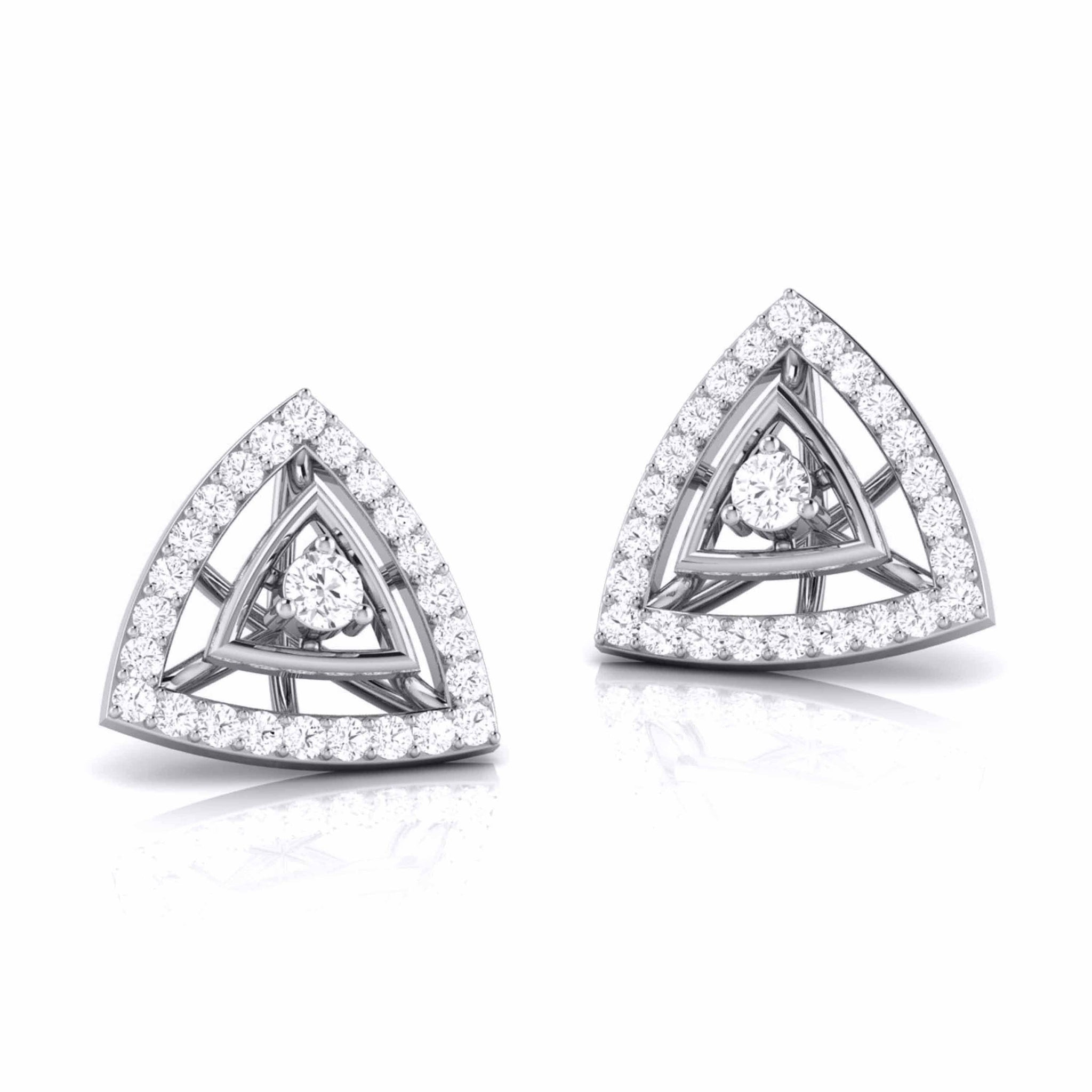 Jewelove™ Earrings Desinger Platinum Diamond Earrings for Women JL PT E MST 3