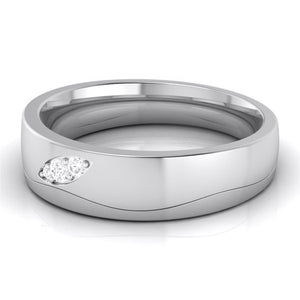 Jewelove™ Rings Diamond Platinum Love Bands JL PT R-8040