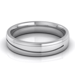 Jewelove™ Rings Diamond Platinum Love Bands JL PT R-8042