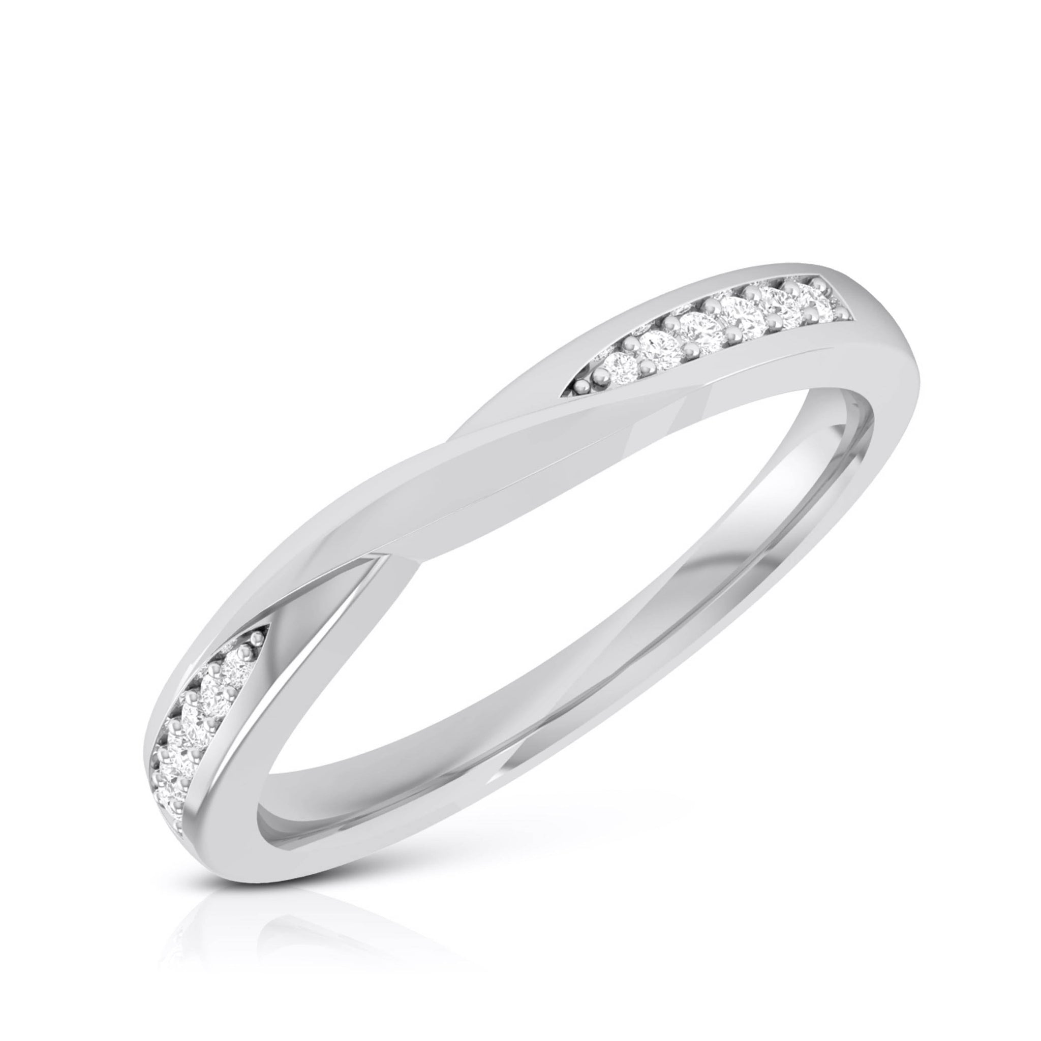 Jewelove™ Rings Diamond Platinum Ring for Women JL PT R-8014