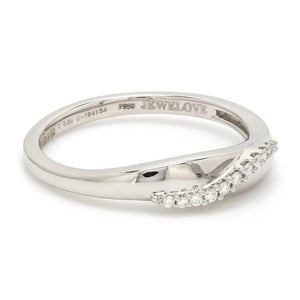 Jewelove™ Rings Elegant Platinum Couple Rings JL PT 453